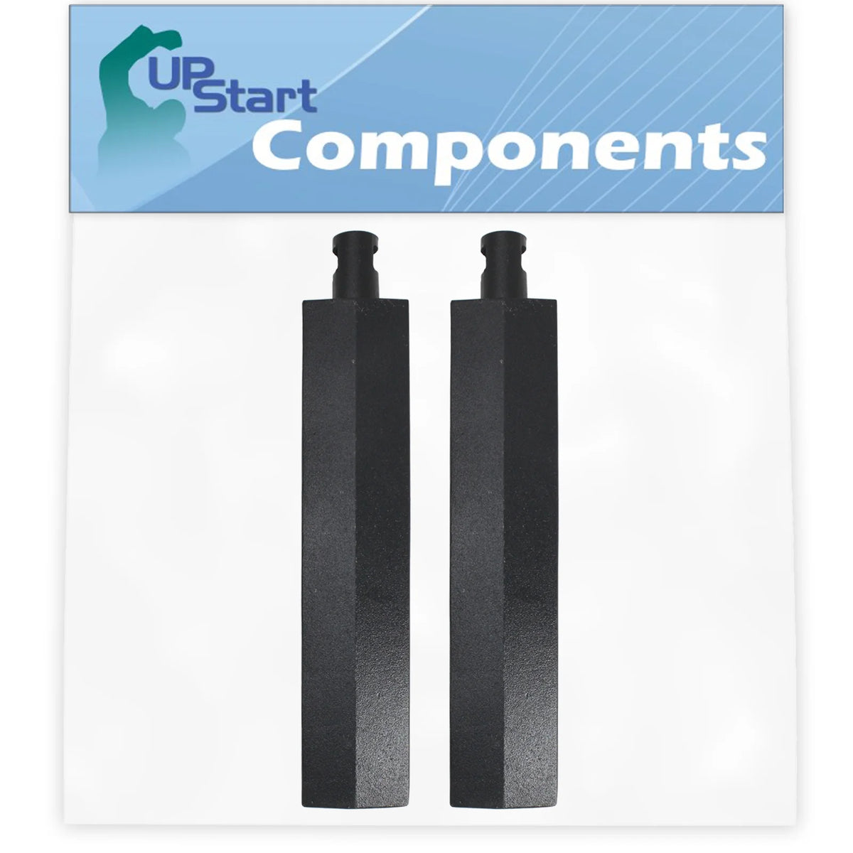 2-Pack BBQ Gas Grill Tube Burner Replacement Parts, Cast Iron Pipe Burners 15 3/4" L5254