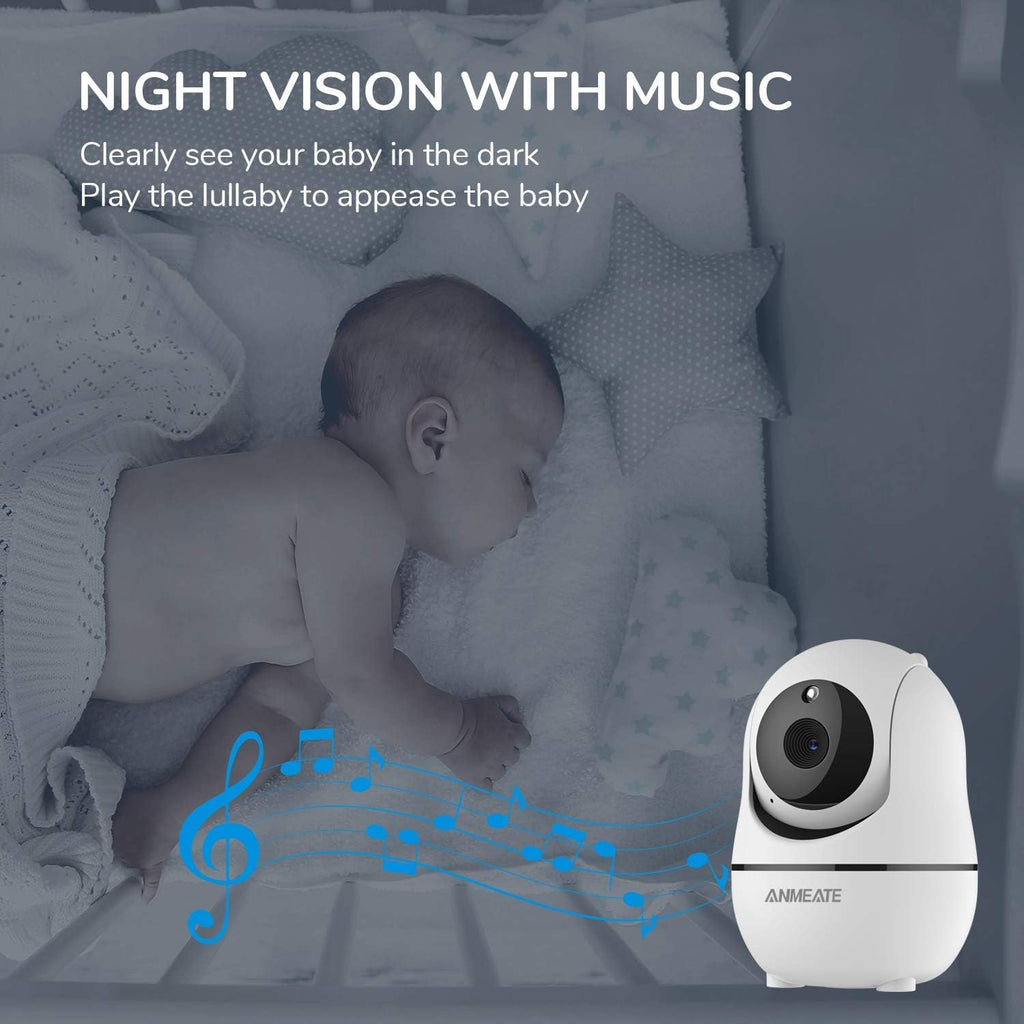3.5” Video Baby Monitor with Camera and Audio, Infrared Night Vision, Two Way Talk, Pack of 2 H580525