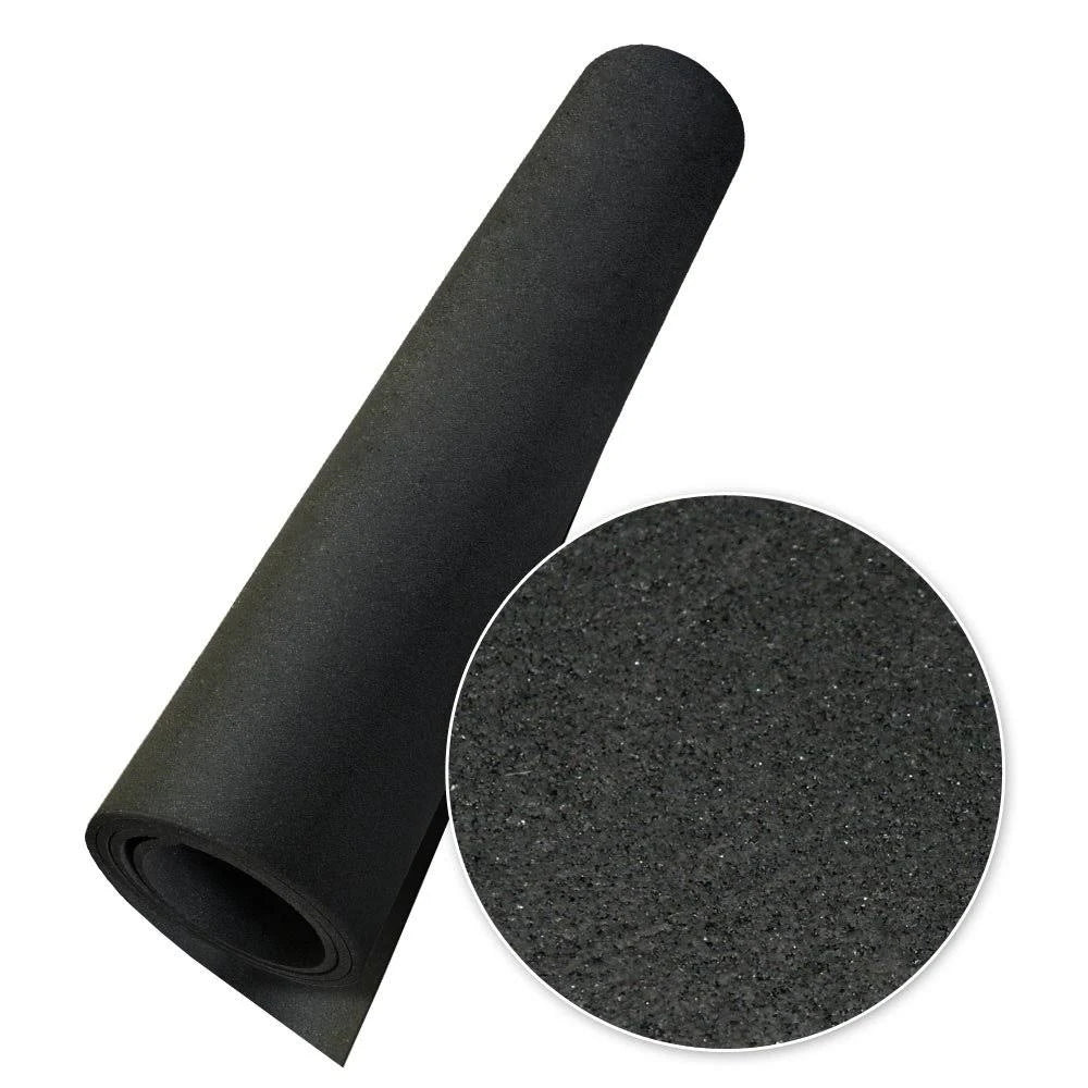 3/16 in. x 4 ft. x 20 ft. Black Rubber Flooring Y2170
