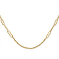 14K Yellow Gold Polished Fancy Link 30 in. Necklace G312727