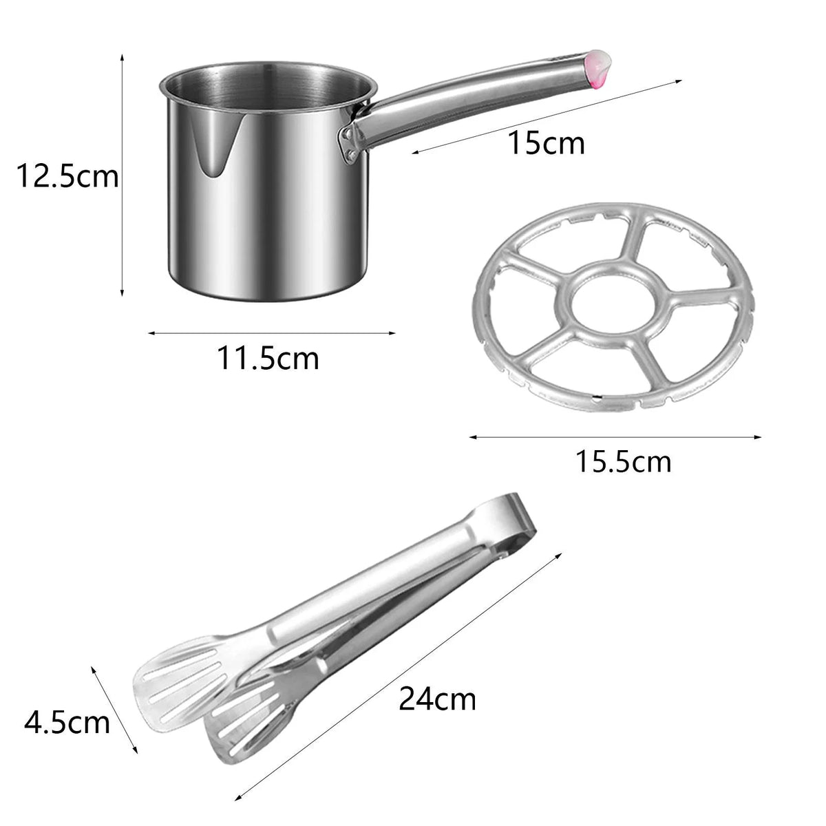 Fryer Pan with Cover Net Basket Cookware G43532