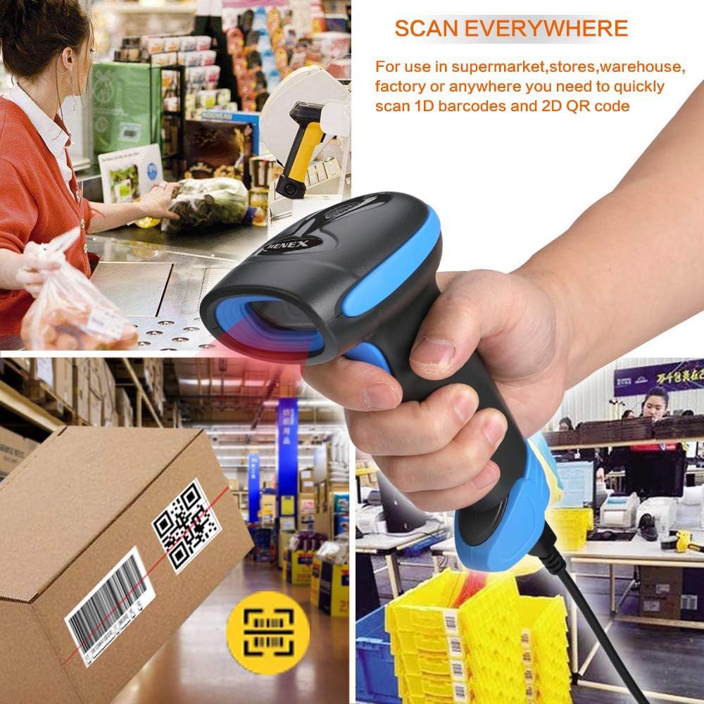 2D Wireless Barcode Scanner with USB F686