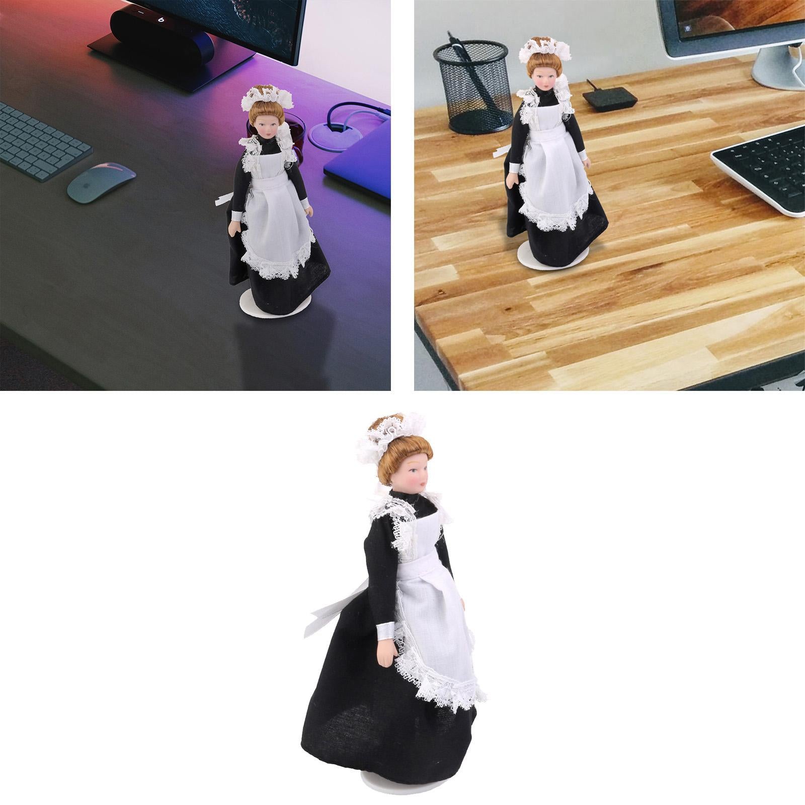 1:12 Scale Porcelain Maid Dollhouse Miniature K8624