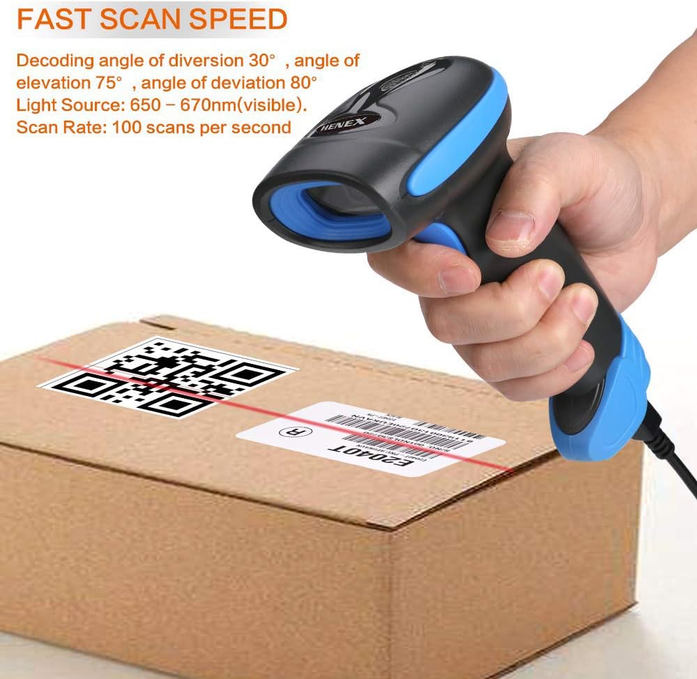 2D Wireless Barcode Scanner with USB F686