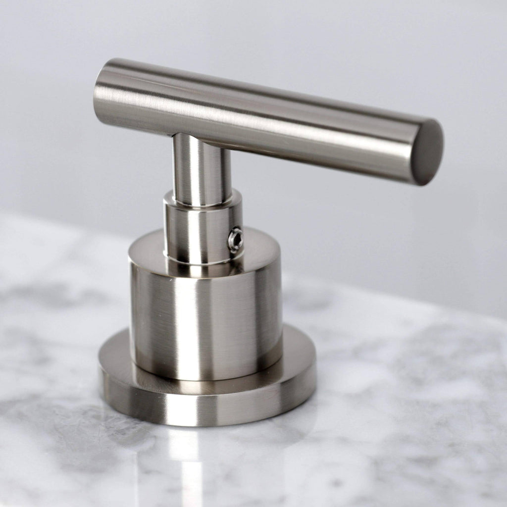 Polished Nickel Widespread Bathroom Faucet with Brass Pop-Up Z57416