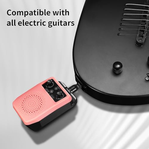 Mini Guitar Amp 5W Portable Rechargeable Bluetooth Combo Amplifier Black H350469