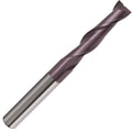 5/8x22 Carbide End Mill, 2 Flute, 30° Helix, FIREX Coated T385825
