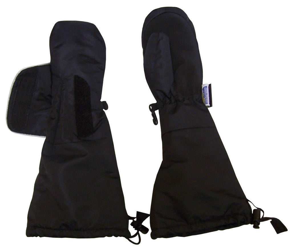 Black Waterproof Thinsulate Snow Ski Mittens U845684
