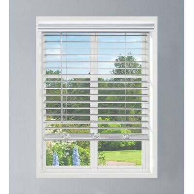 Cordless Faux Wood Blinds, 26W x 72L K217369