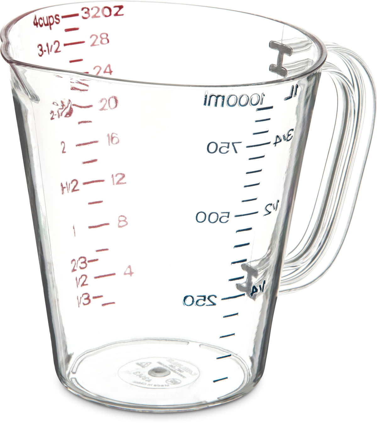 Clear Commercial Measuring Cup 1 qt Q137560