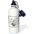Silver Hearts on Silver Heart with Bow 21 oz Sports Water Bottle R201