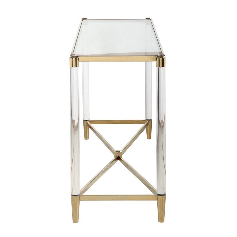 Rectangular Glass Top Sofa Table S666233