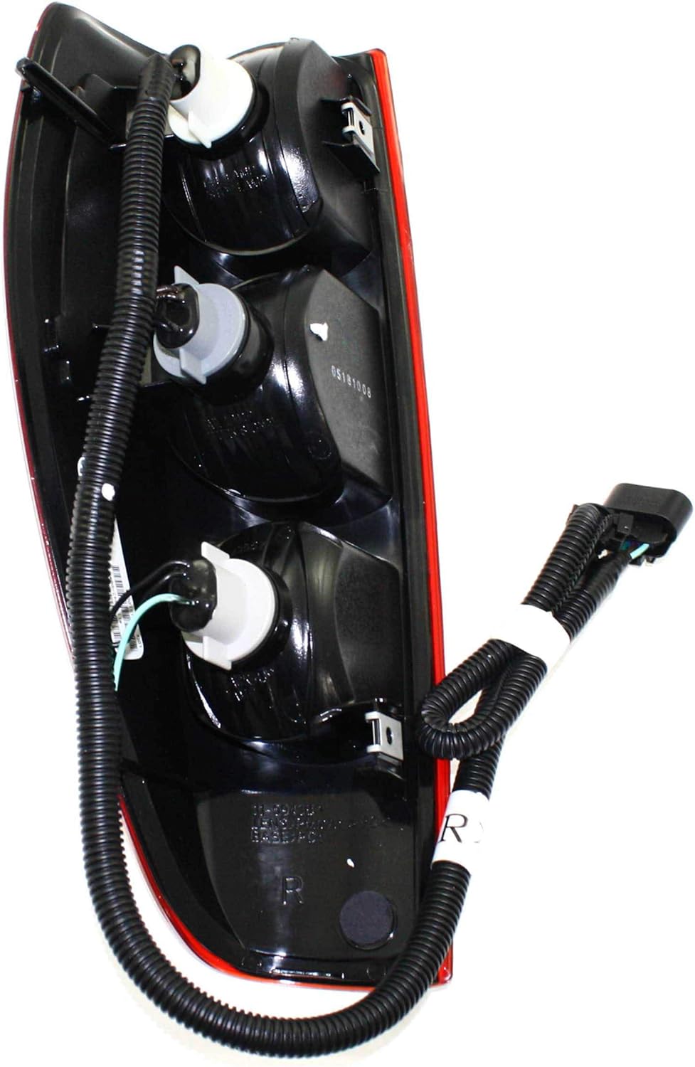 Tail Light Set of 2 Clear Red Lens Halogen M674