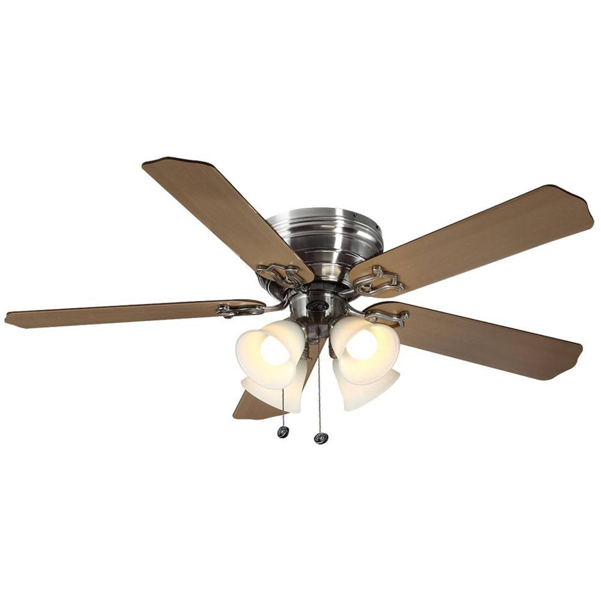 Brushed Nickel LED Ceiling Fan with Light Kit A910710