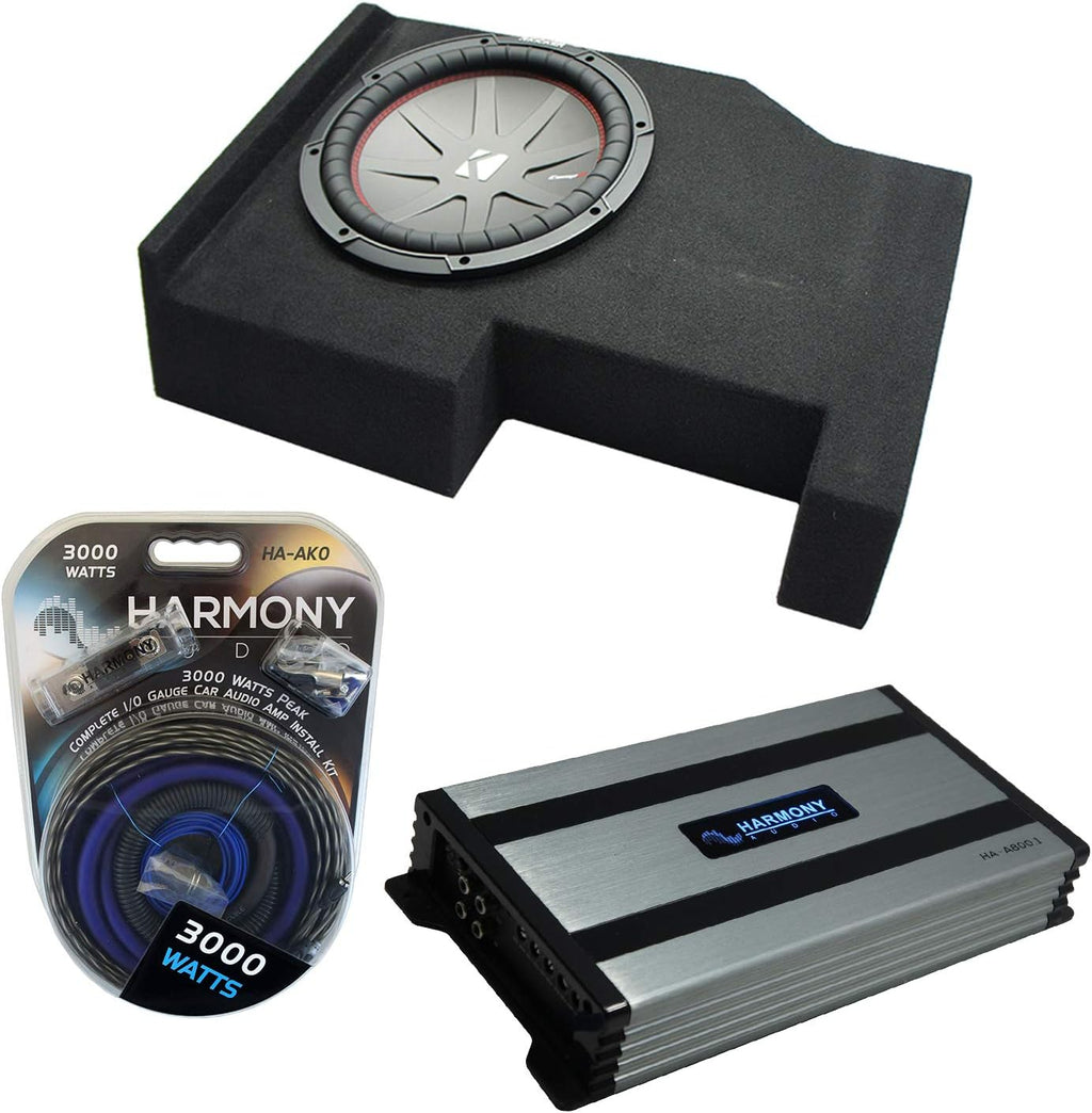 Single 12 Sub Box with Amplifier Bundle C5916