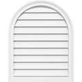Round Top Surface Mount PVC Gable Vent with Brickmould V35025