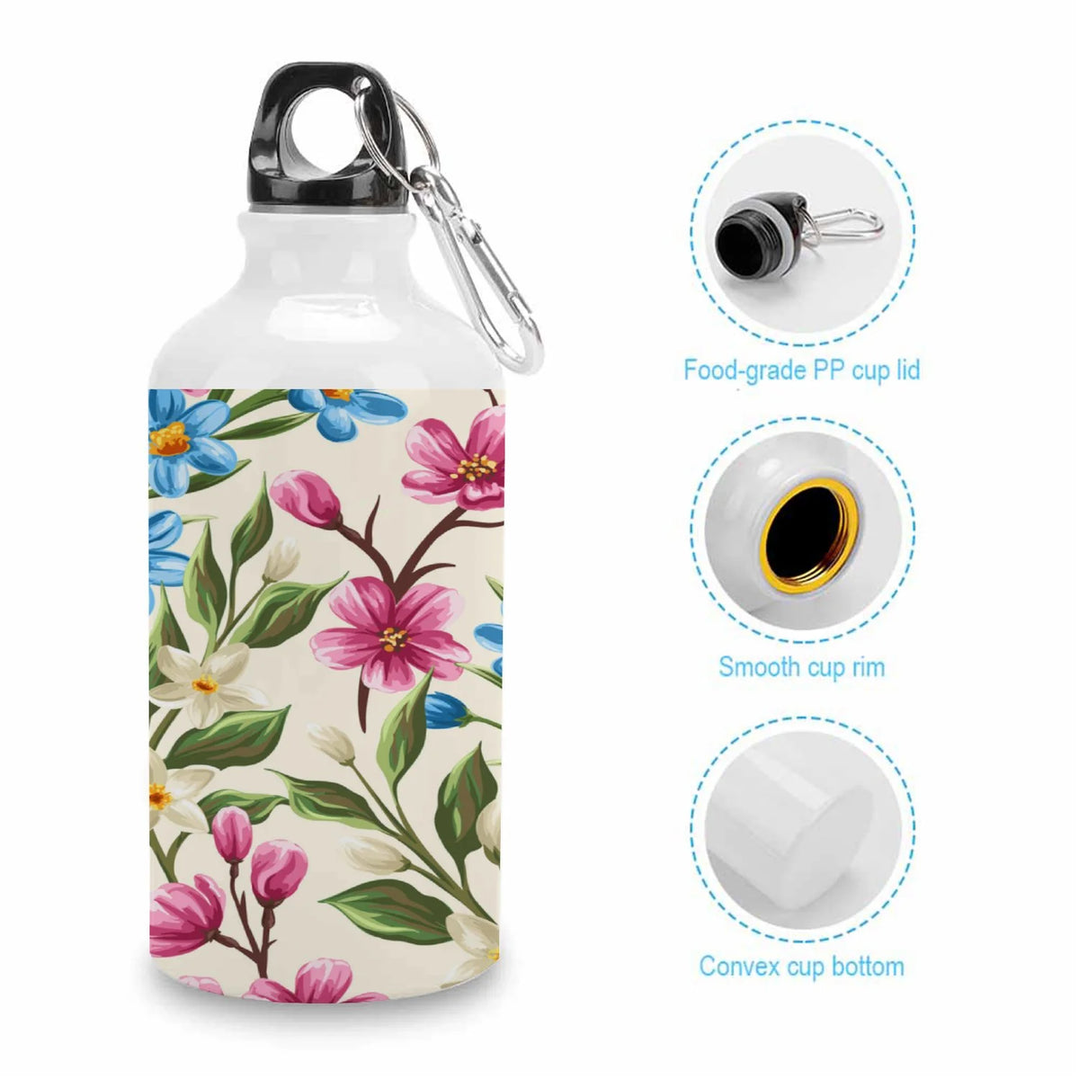 400ml Sport Aluminum Water Bottle with Twist Cap H3924
