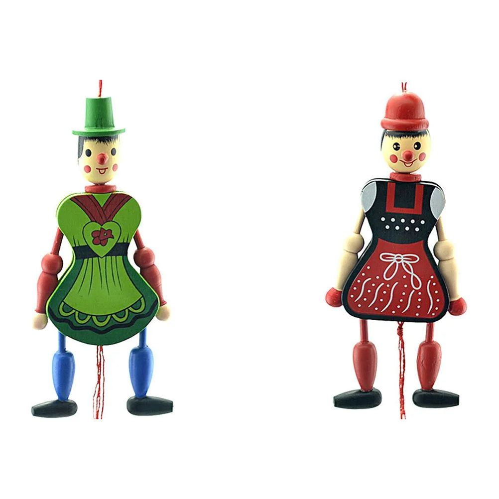 Wood Marionette Puppet Doll with Strings K429306