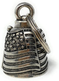 US Flag Motorcycle Biker Bell Key Chain D59225