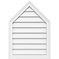 14x22W x 28x22H Peaked Top Surface Mount PVC Gable Vent Z3425
