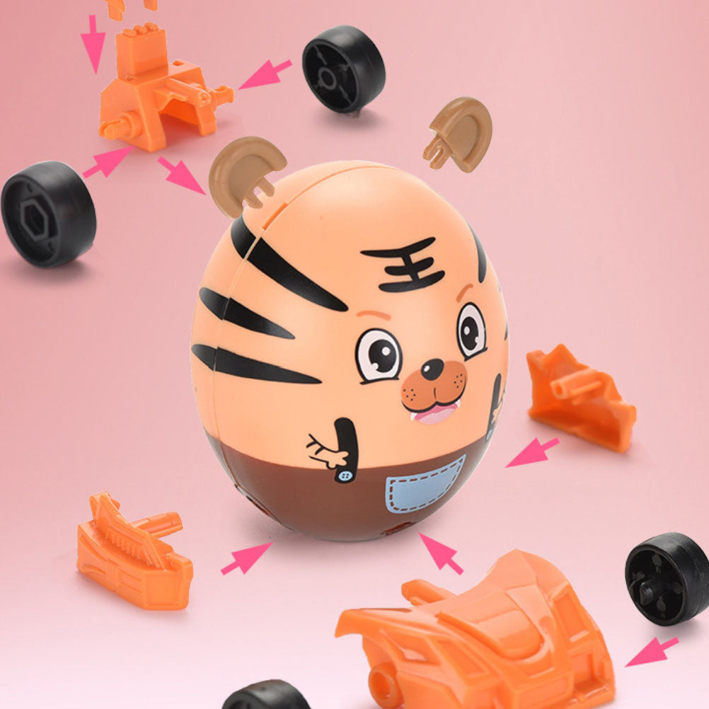 DIY Assembled Toys Car Blind Box Surprise Egg X3473
