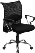 Mid-Back Mesh Chair Black A975568