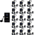 Wireless Tour Guide System Headsets, 99 Channels, Transmitter 15 Receivers A23803