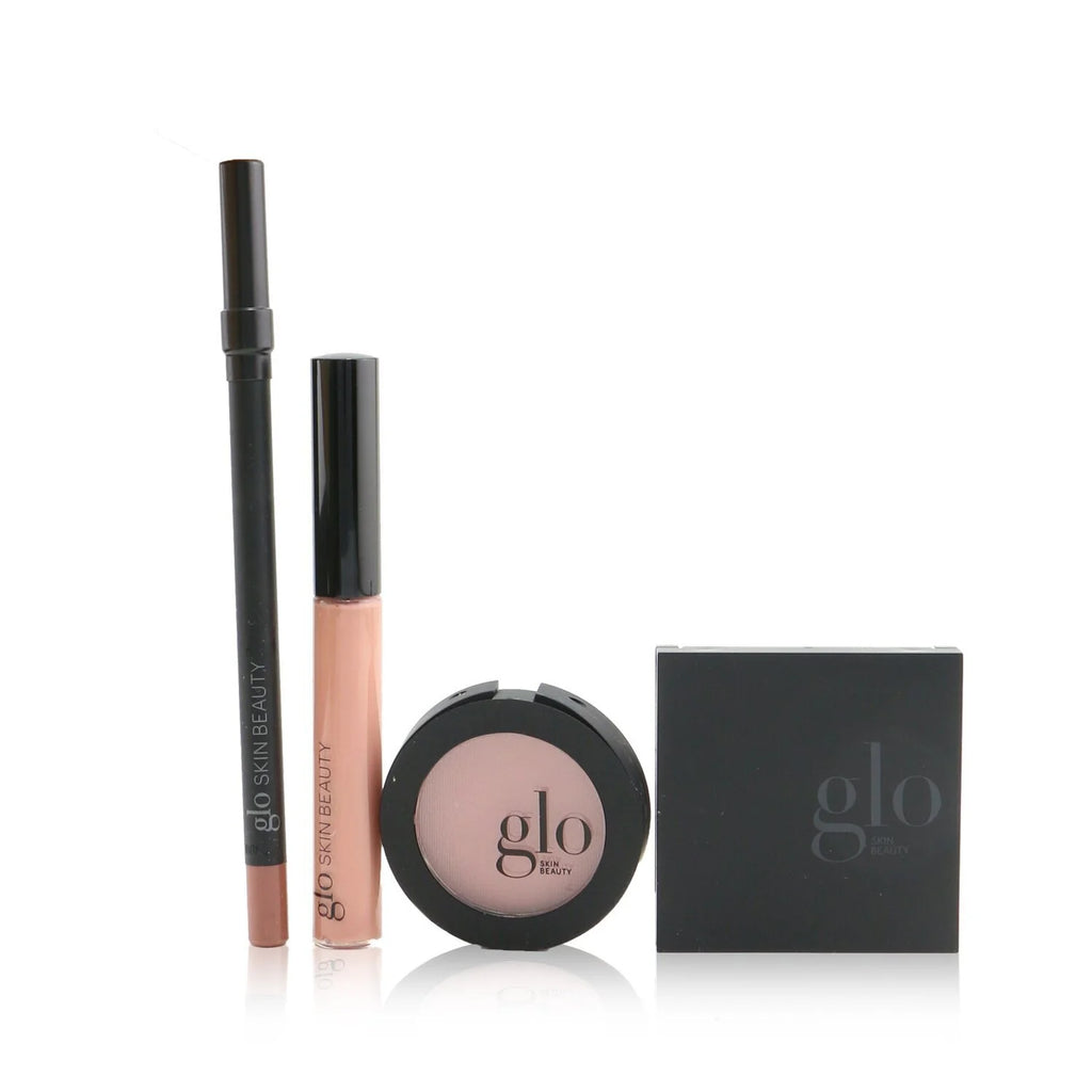 Mini Shadow Quad + Blush + Lip Pencil + Lip Gloss 4pcs X76431