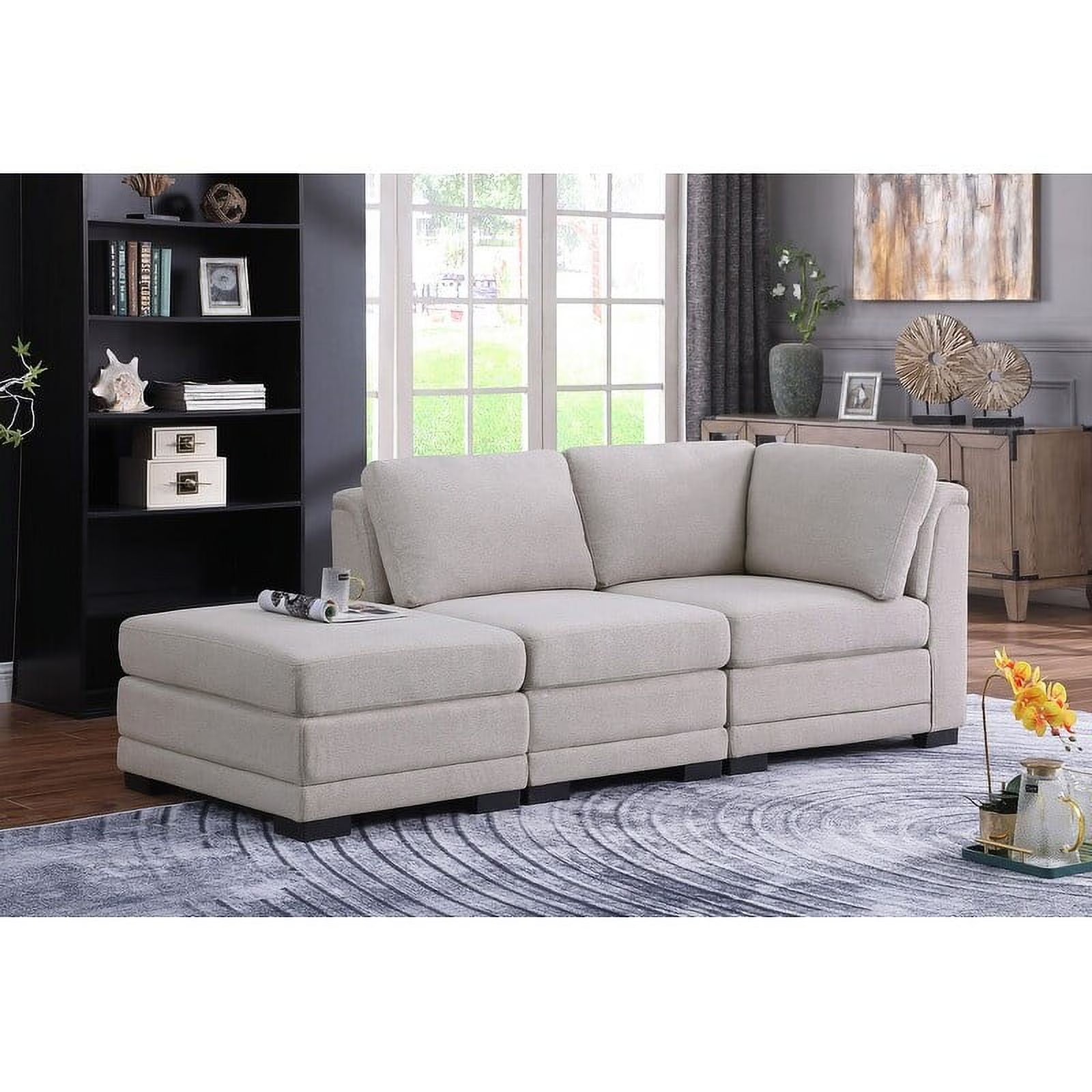 Reversible Sofa with Ottoman S7719