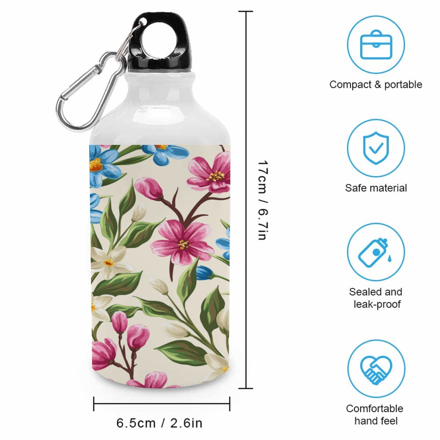 400ml Sport Aluminum Water Bottle with Twist Cap H3924