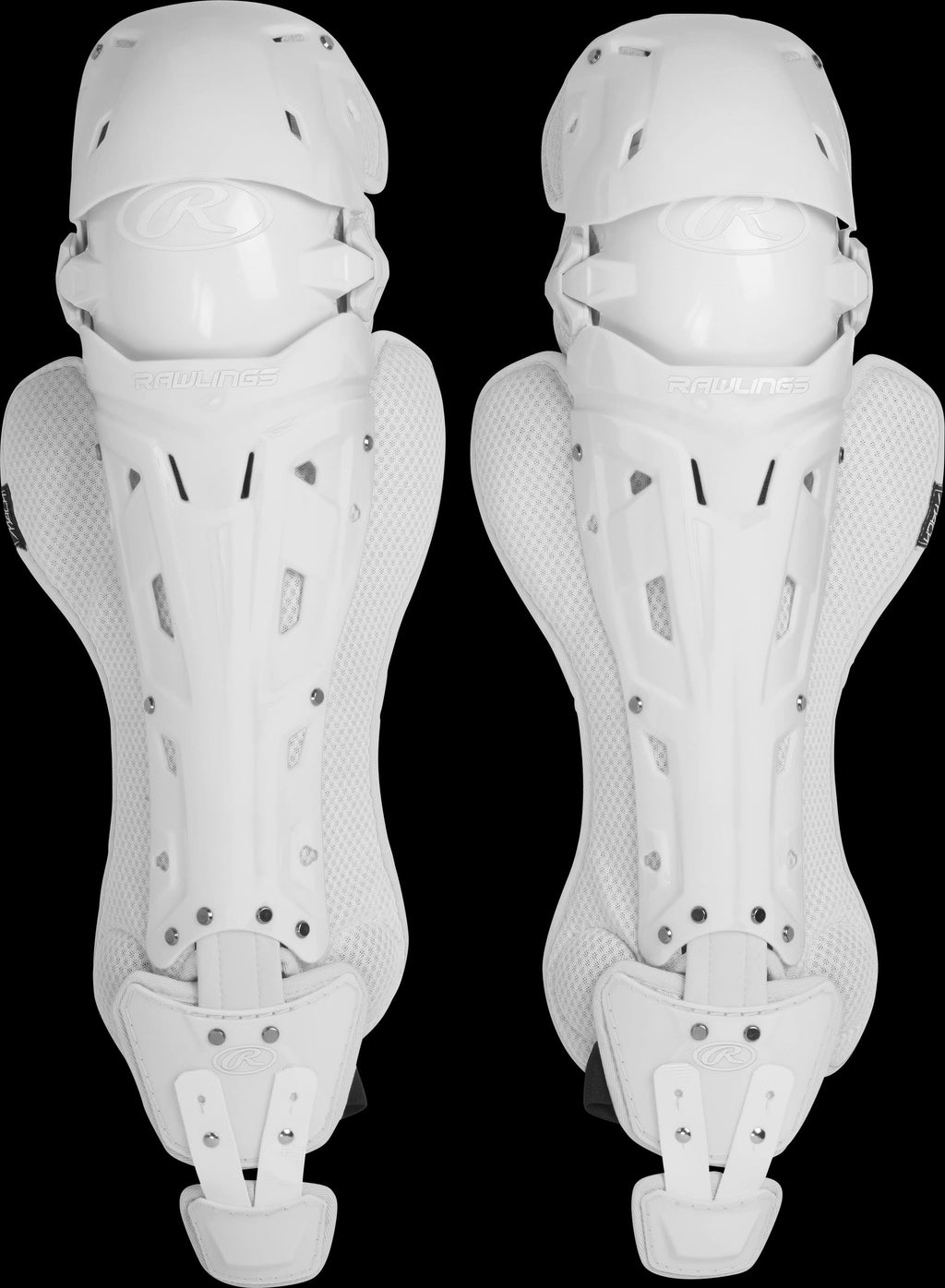 White Baseball Catcher Leg Guards K4118