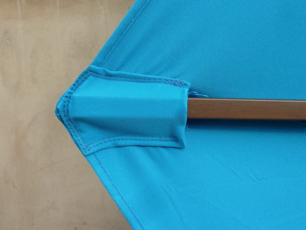 Teal 9ft Umbrella Replacement Canopy 6 Ribs W4807