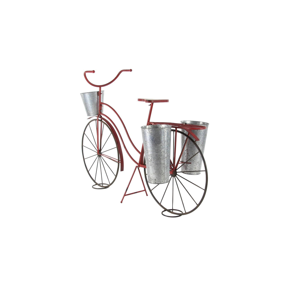 Vintage Red Bicycle Plant Stand V54828