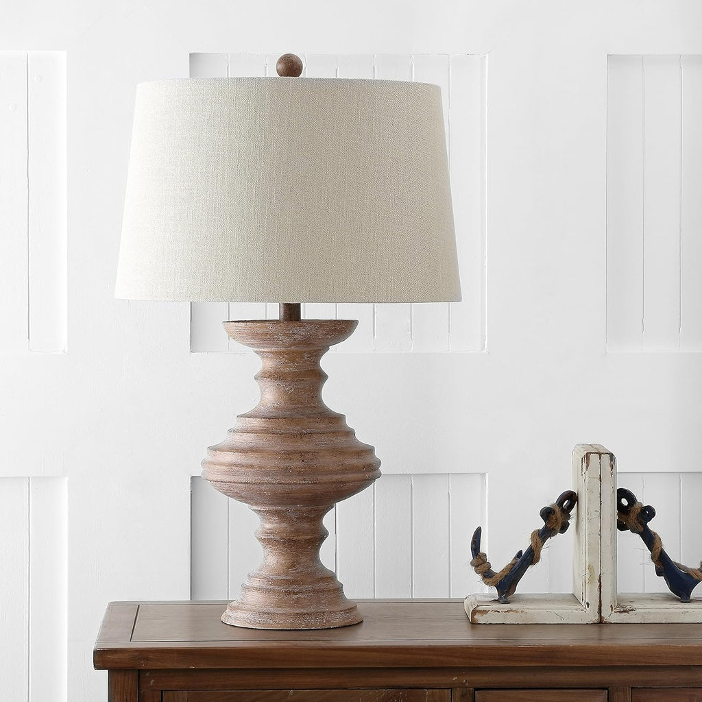 Brown Resin LED Table Lamp Q617