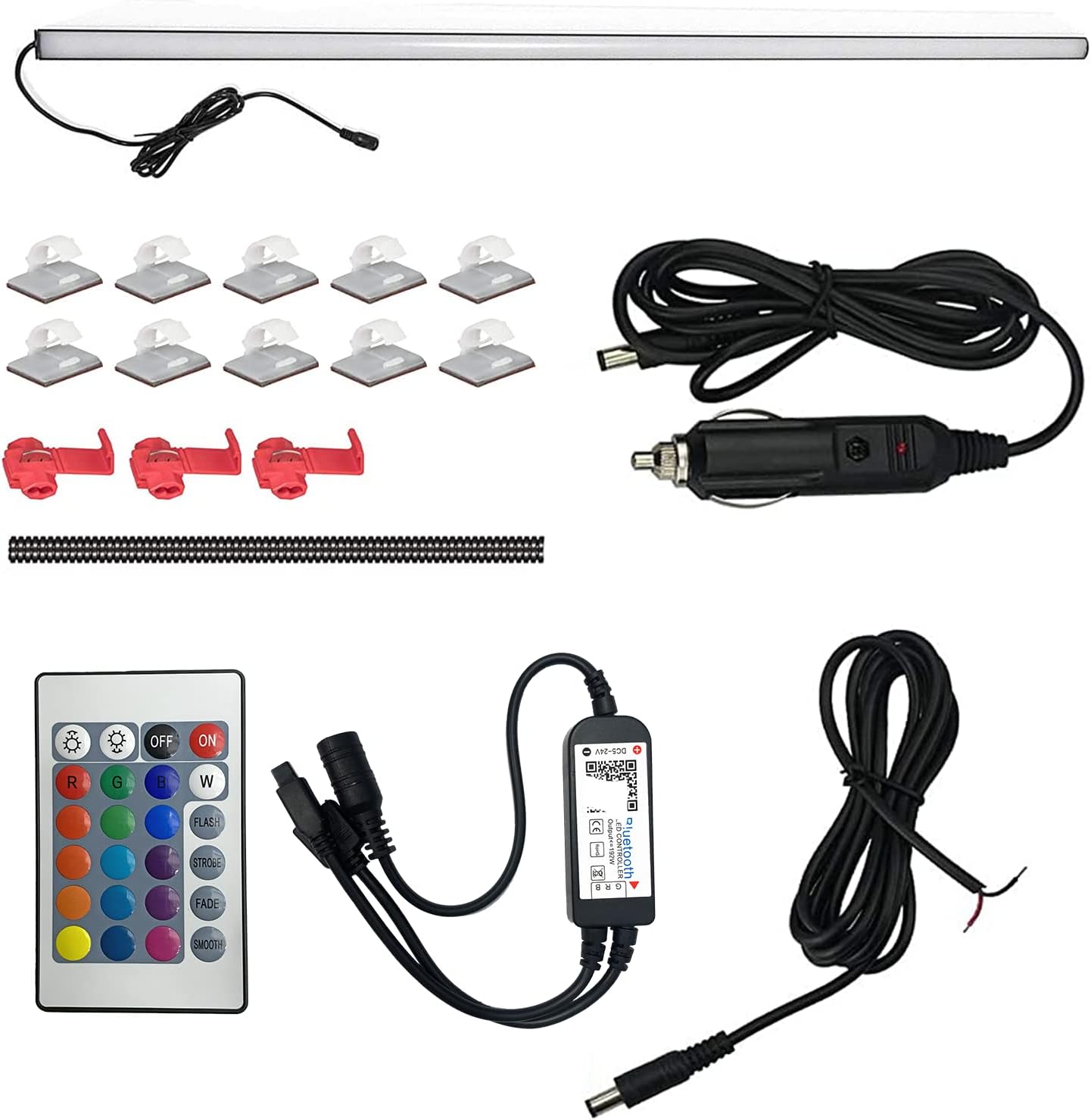 RGB LED Rear Glass Dome Light Bar for Hardtops Pack of 2 Z3760
