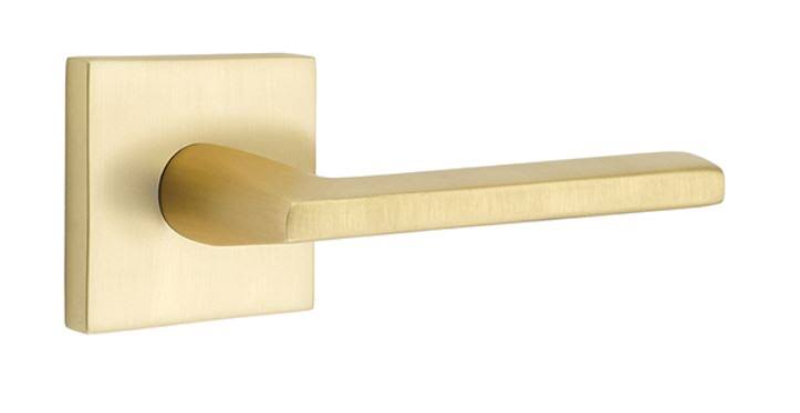 Satin Brass Passage Lever Set H628592