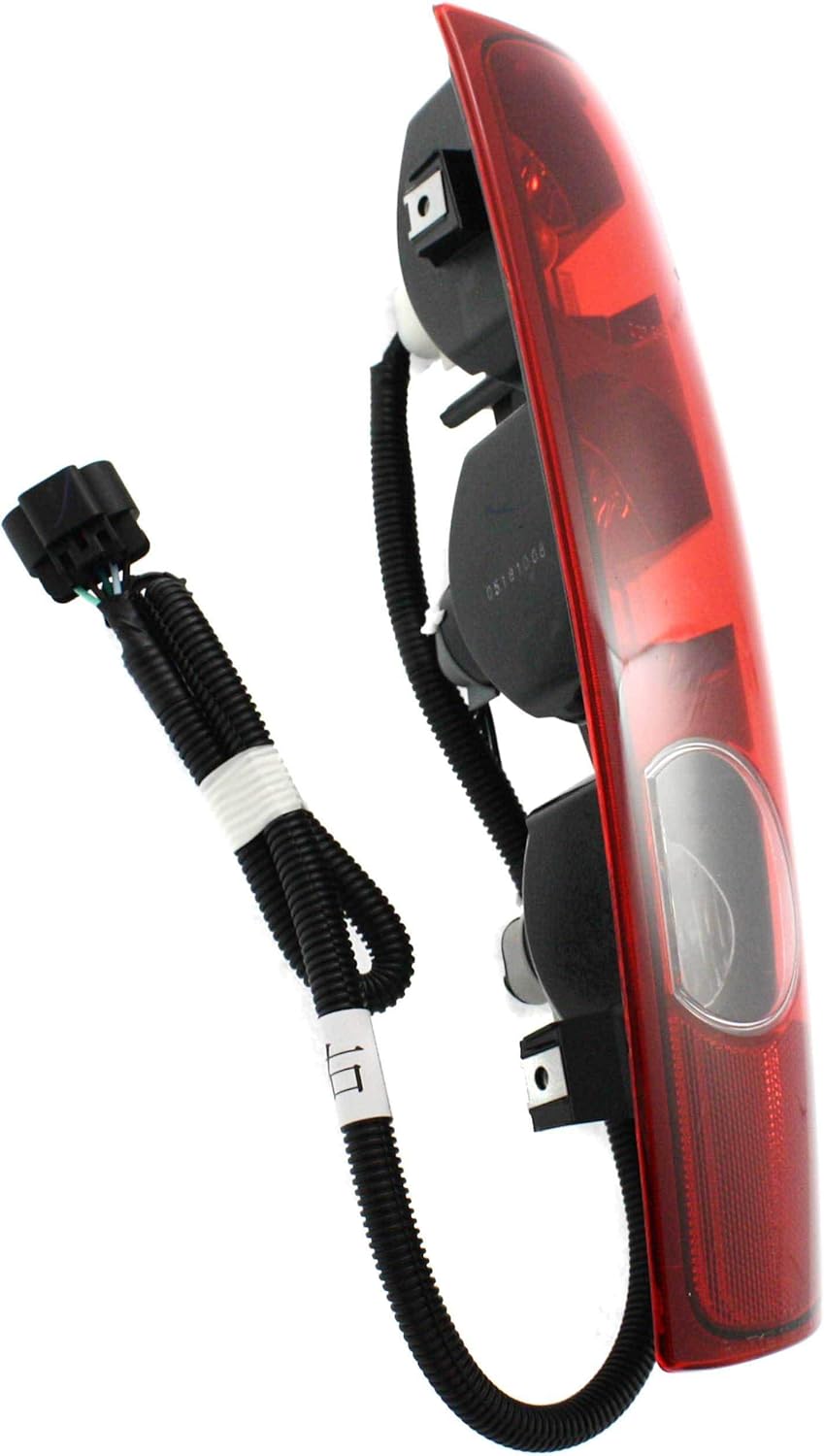 Tail Light Set of 2 Clear Red Lens Halogen M674