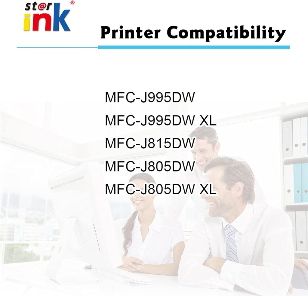 4 Packs Ink Cartridge for Brother Printer F748