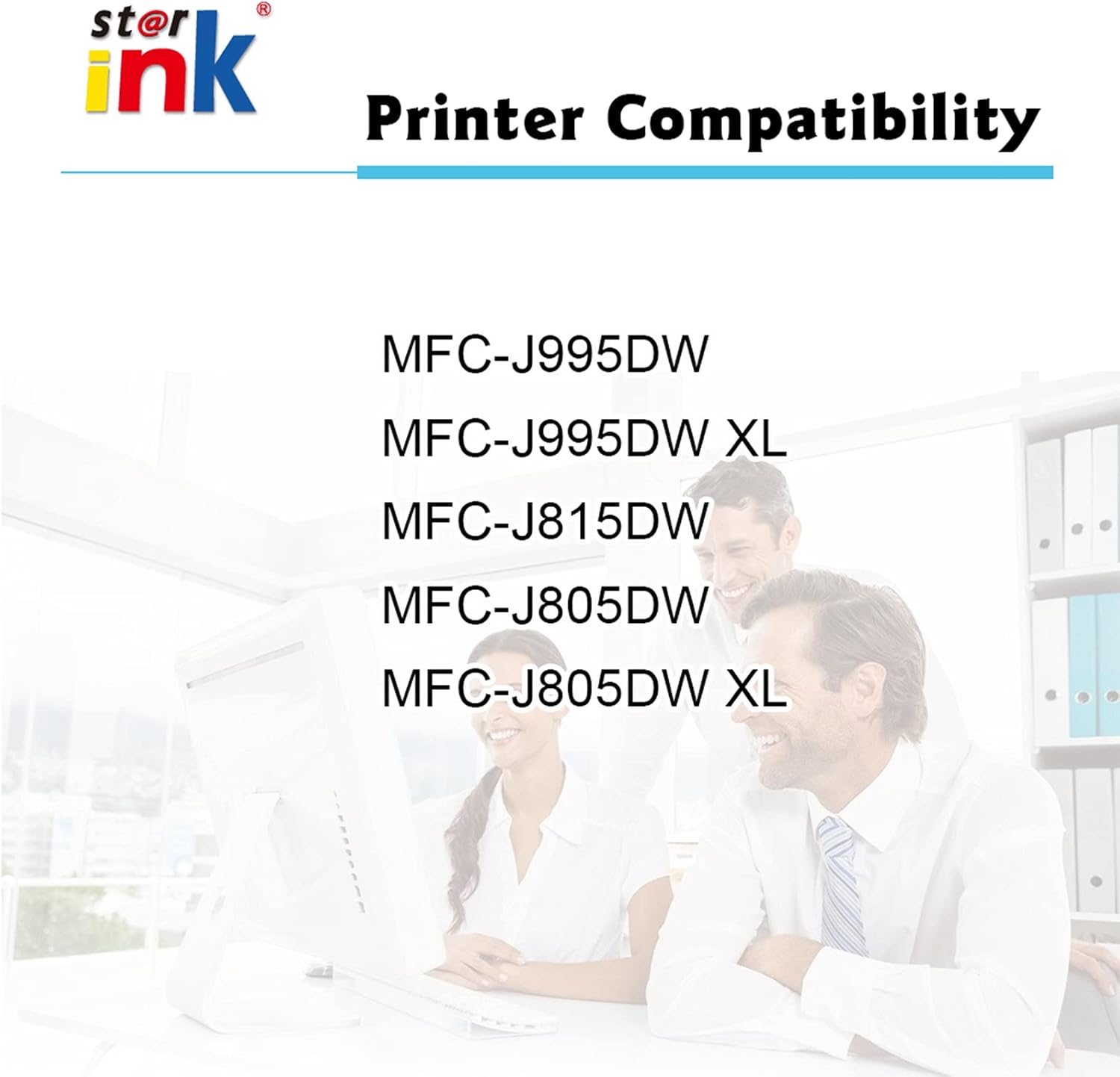 4 Packs Ink Cartridge for Brother Printer F748