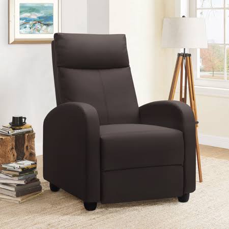 Brown Faux Leather Recliner N936062