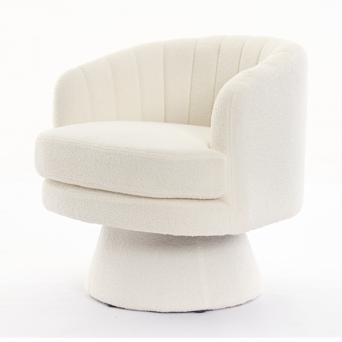 Beige Swivel Accent Chair N1022