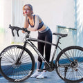 Aluminum Full Suspension Road Bike 21 Speed Disc Brakes 700c Q443624