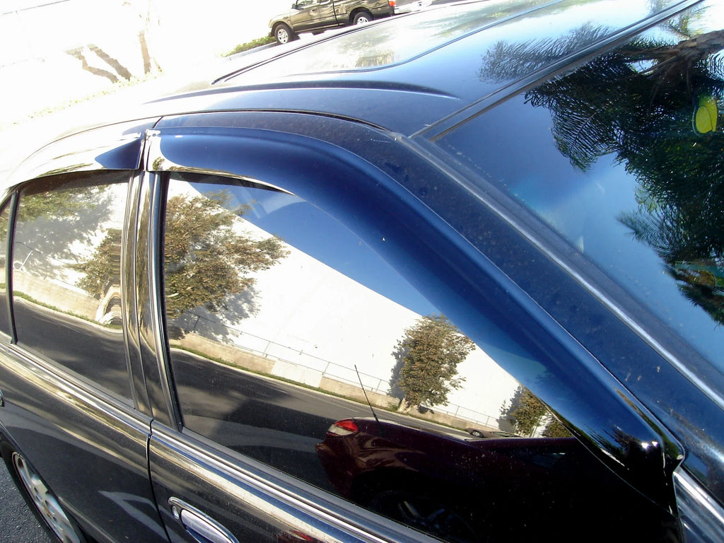 4 Pcs Dark Smoke Window Visor Deflector Rain Guard A21023