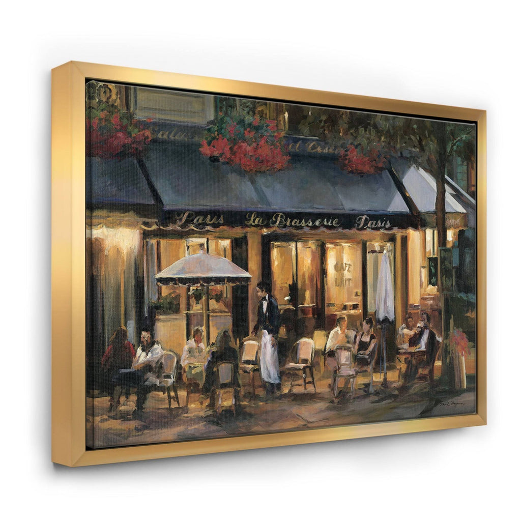 Framed Canvas - Grey - 40 in. Wide x 30 in. High - Gold M3114
