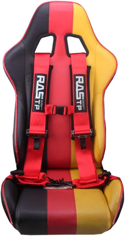 4 Point Safety Harness with 3 Inch Padding Red Pack of 2 J55726