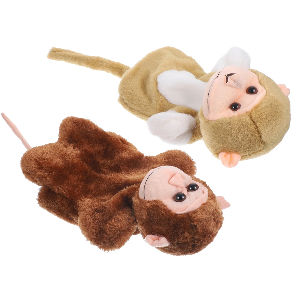2Pcs Lifelike Monkey Hand Puppet G9102