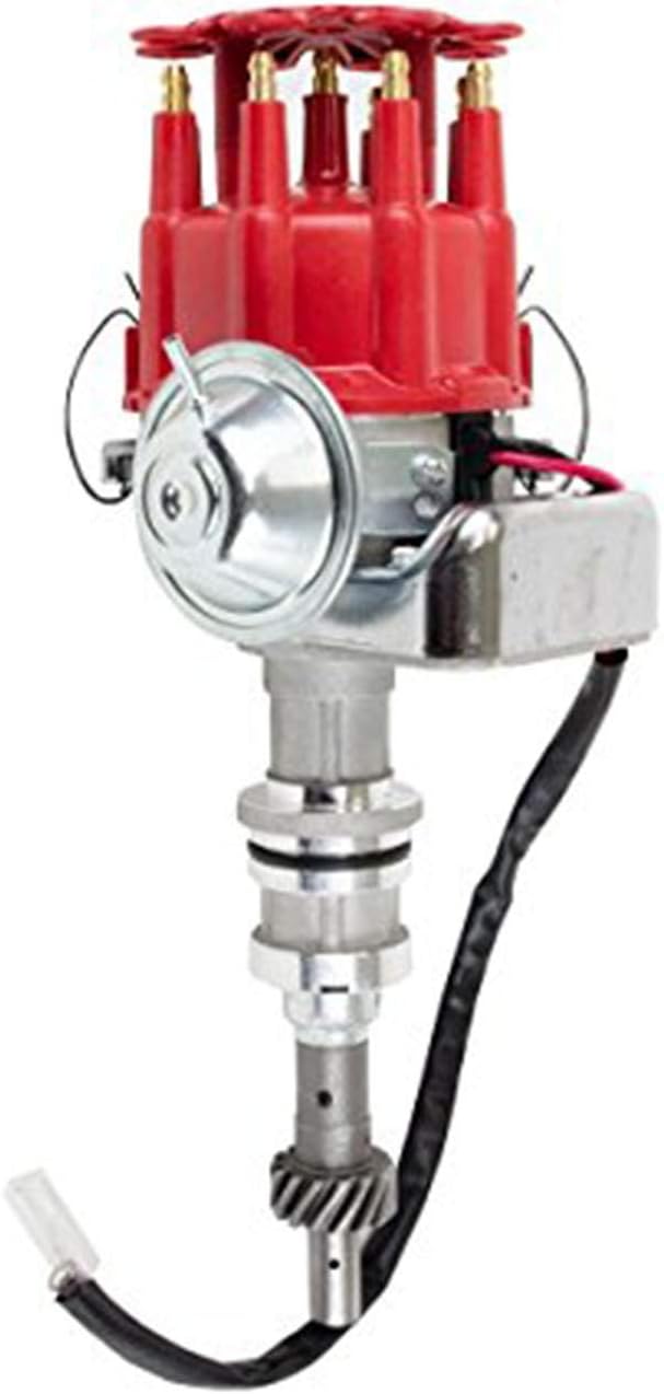 Red Cap Complete Distributor for Small Block Ford 351W C27701