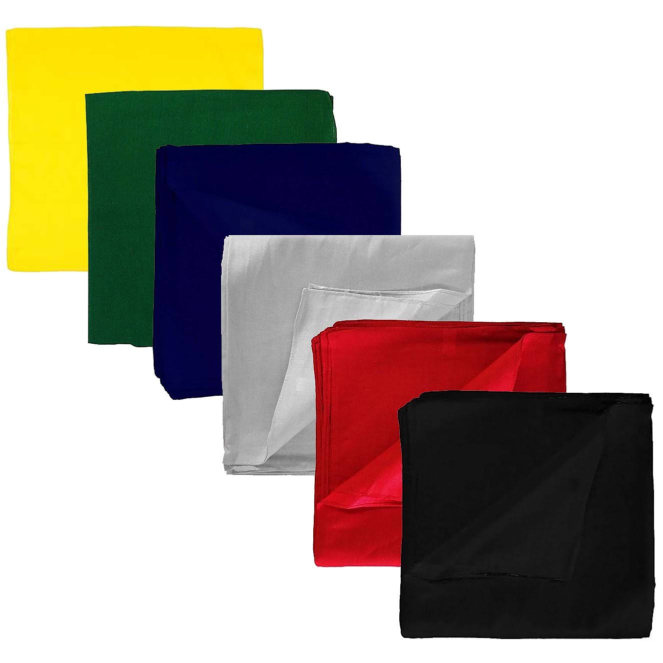 72 Pc Solid Polyester Bandanas S765477