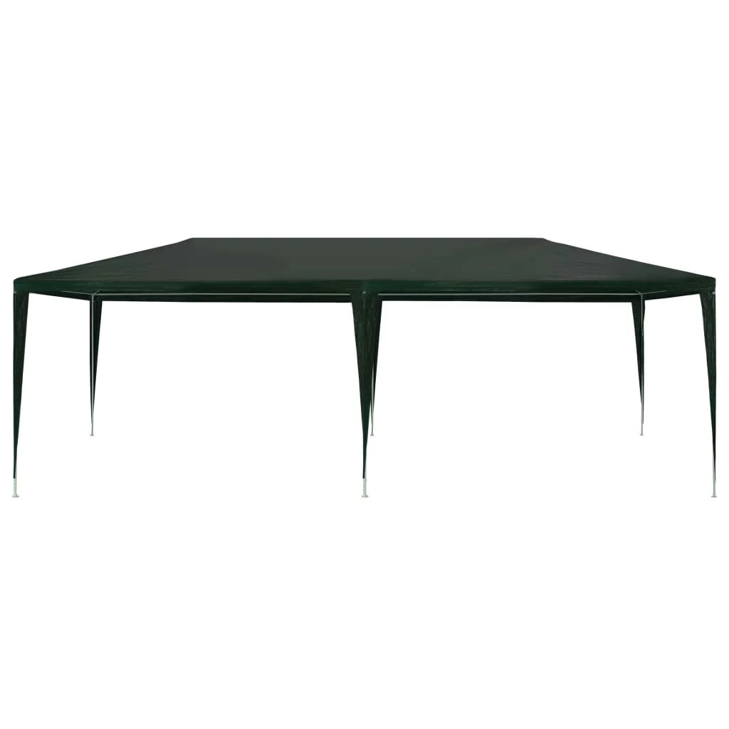 Party Tent Outdoor Gazebo Canopy PE Roof Sunshade Shelter Green 9.8ft x 19.6ft x 8.3ft F96484