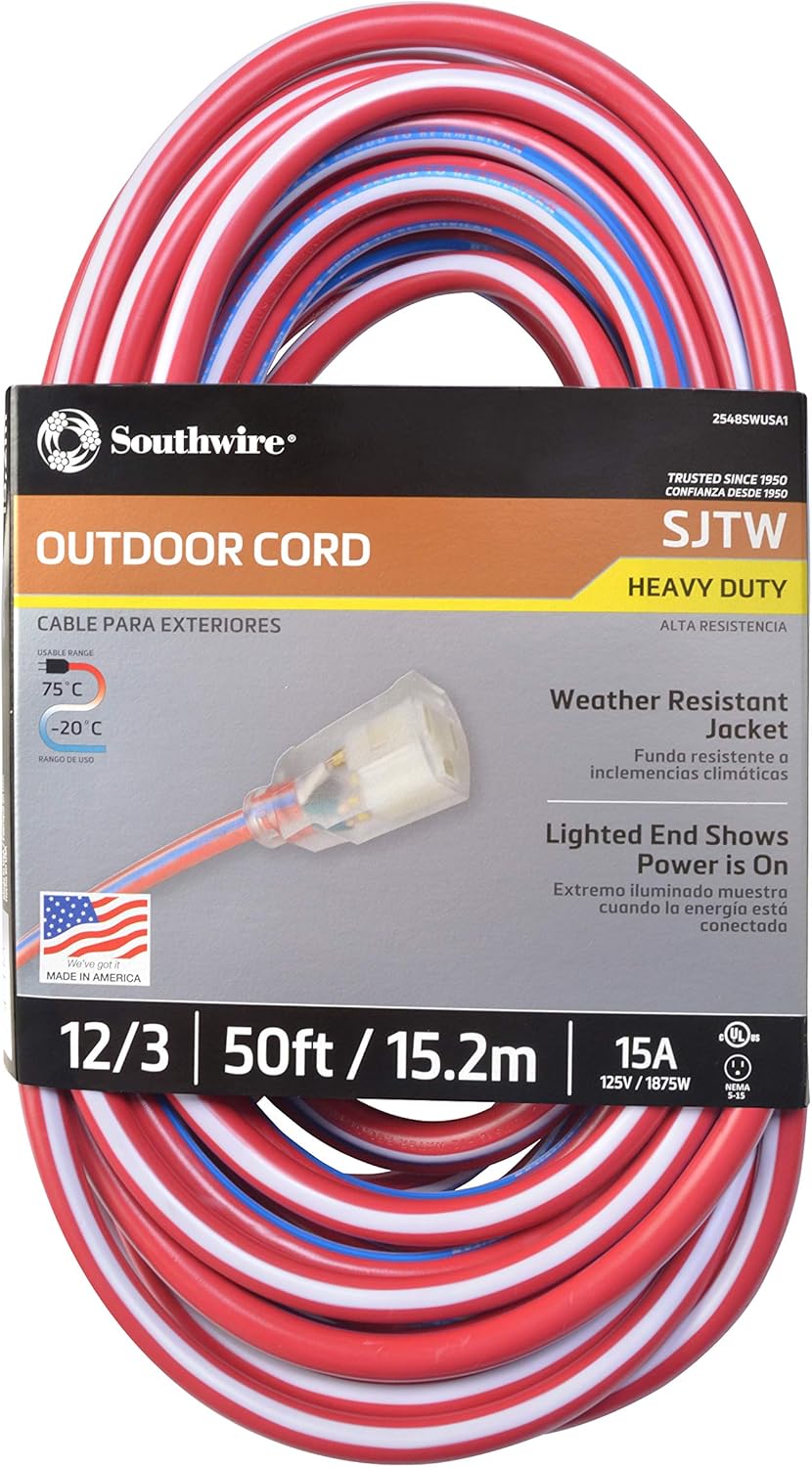 12/3 100-Feet Water Resistant Extension Cord F345982
